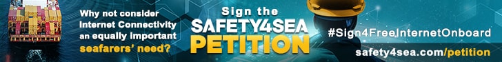 SAFETY4SEA Sign4FreeInternetOnboard petition banner