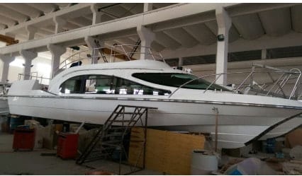 HD-1380 passenger boat underway in coastal waters